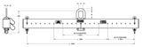 4,000 lbs 72"-144" Adjustable Lift Beam w/ Shackles (12495)