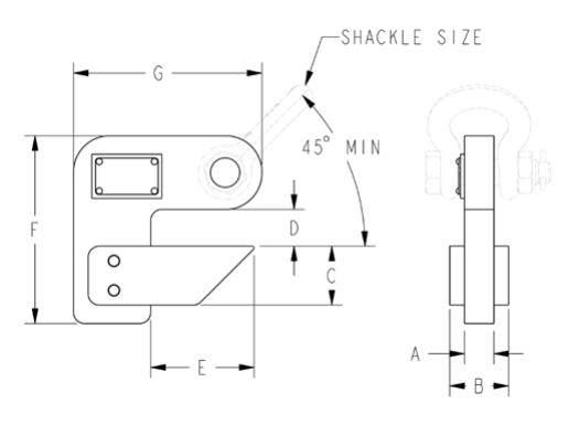 4,900 lbs Load Hooks Sold In Pairs / Rated As Pair (26215)