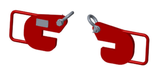4,000 lbs Pipe Lifting Hooks Sold In Pairs / Rated As Pair (11903)