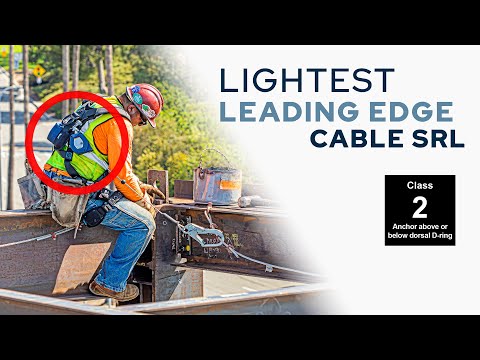 8' FT-X™ Cable Class 2 Leading Edge Personal SRL-P, Single-leg with Aluminum CE Carabiner (82808SP6)