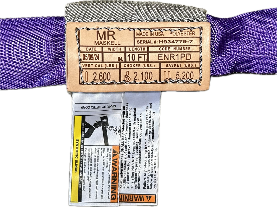 1 x 8' Purple Round Endless Lifting Sling 1 x 8' Purple Round Endless Lifting Sling