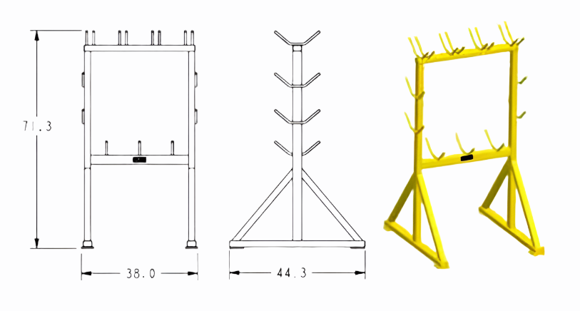 500 lbs Single Frame 72X38