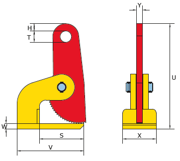 25 Ton FHX Horizontal Lifting Clamp