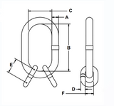 1/2" Sub-Assembly with Chain Links