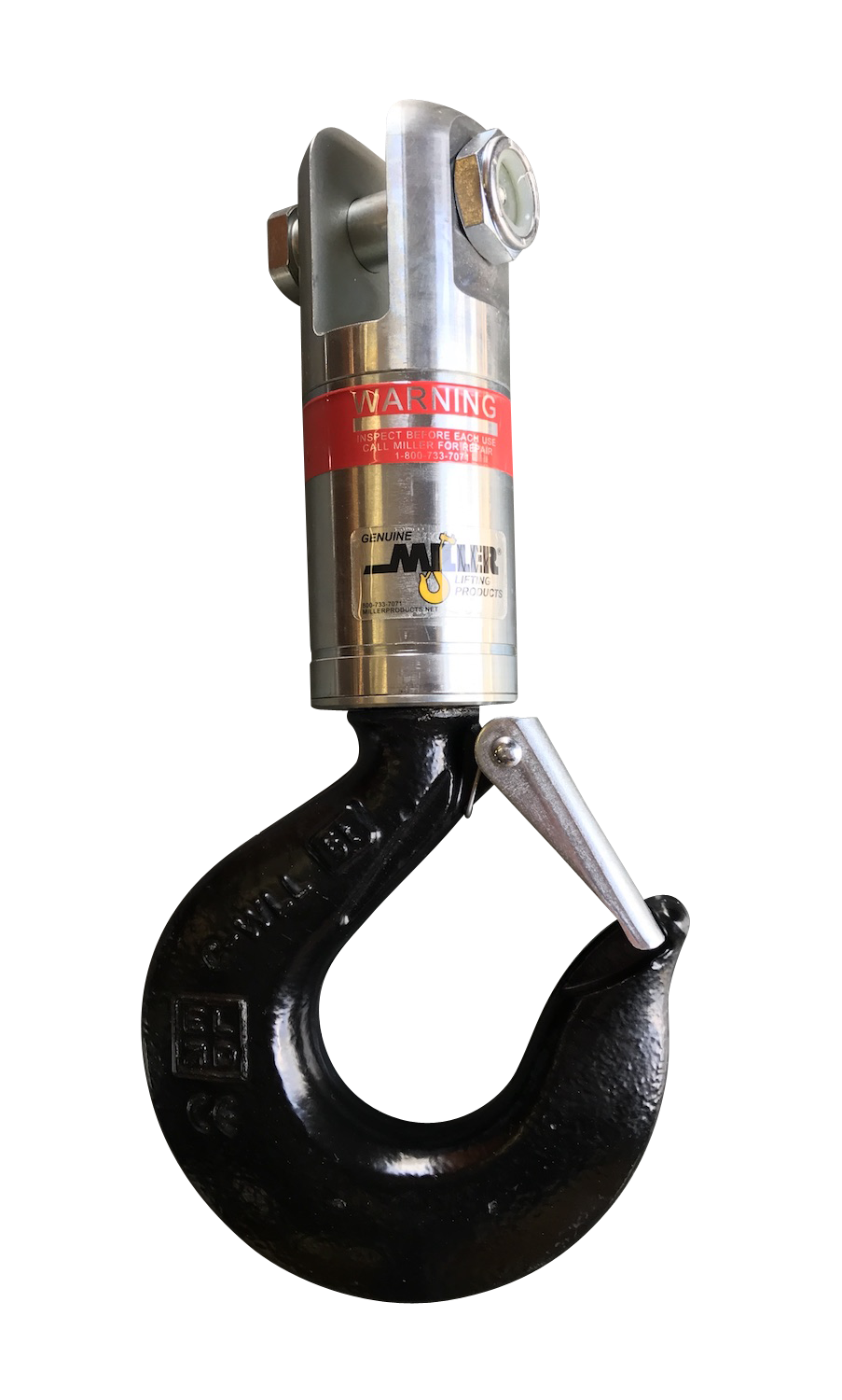 Miller Angular Contact Ball Bearing Swivel Model B-115 Jaw to Hook WLL 1.5 tons