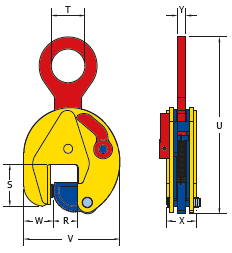 6 Ton STS Vertical Lifting Clamp