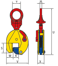 25 Ton STSU Vertical Lifting Clamp