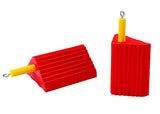Checkers Wheel Chocks (Urethane) (UC-1400-4.5)