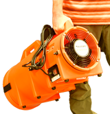 8" Axial AC Plastic Blower w/ Compact Canister & 25’ Ducting, 30 lbs. (9533-25)