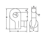 CLB Container Lifting Lugs Set of 4
