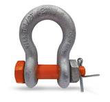 1" 8-1/2 ton Bolt, Nut, & Cotter Carbon Anchor Shackle