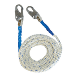 50' Premium Polyester Blend Vertical Lifeline with Double-hooks (8150DH)