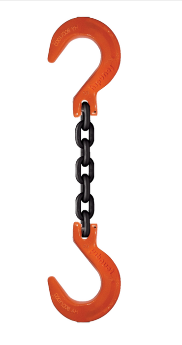 Chain Rigging Assembly Single-leg chain assembly with foundry hooks on each end — Maskell ...