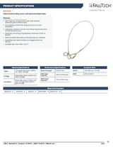 4' Cable Carabiner Sling Anchor with Galvanized Steel Cable (PN 84202D4)