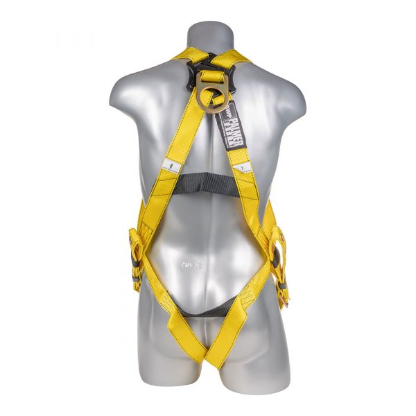 HARNESS 3PT., GROMMET LEGS, BACK D-RING, YELLOW COLOR