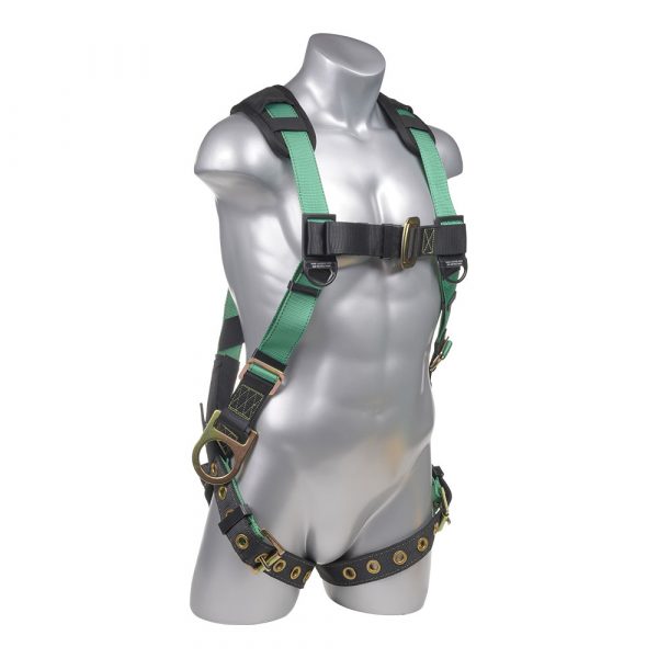 FULL BODY HARNESS Green Top, Black Heavy Duty Bottom with 5 point adjustment.
