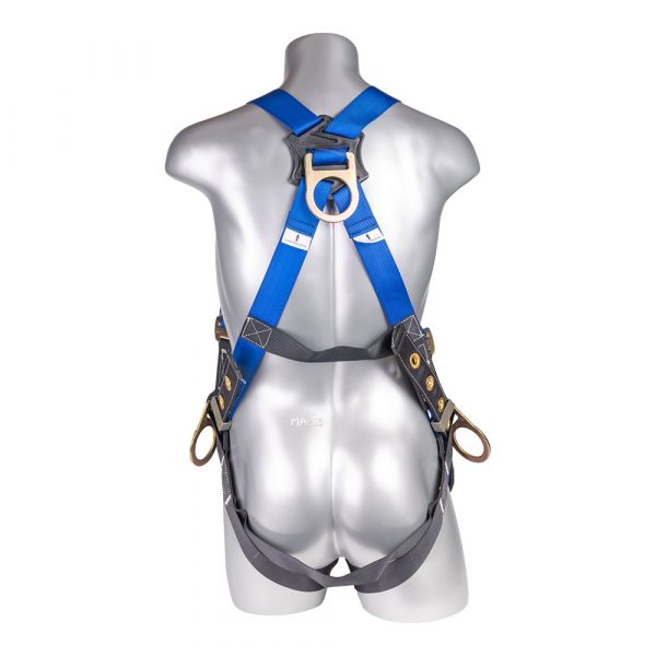 HARNESS 5PT., BACK AND SIDE D-RINGS, GROMMET LEGS, BLUE COLOR UNIVERSAL