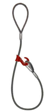 Wire Rope Single-leg with Sliding Choker with Latch