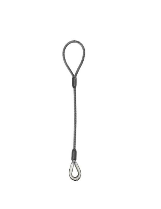 Single-leg Eye & Thimble Wire Rope Sling